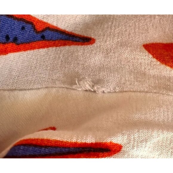 Lascada On Off Shoulder Top Size 12 14  White Festive Leaves Boho Hippie… - Picture 12 of 12